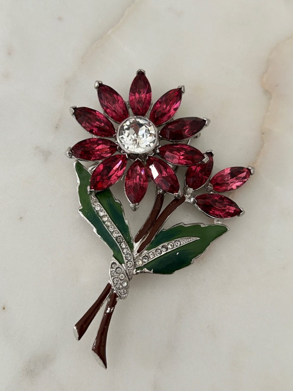 1930-40 Coro Flower Brooch